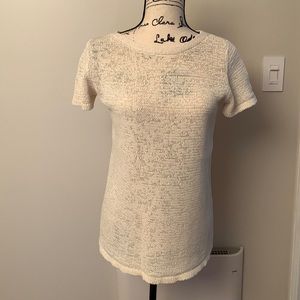 Eileen fisher top. Crème